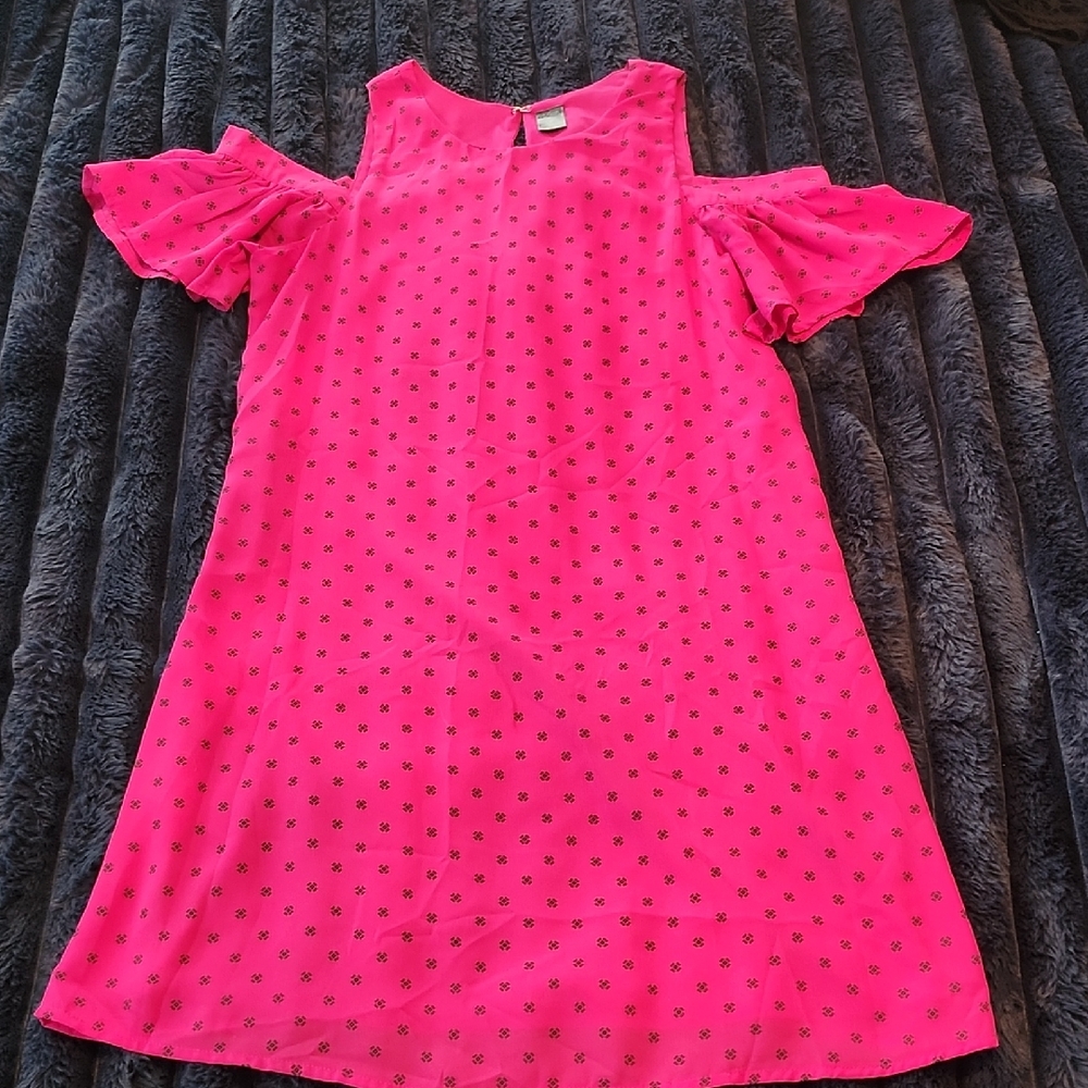 Pink Dress with Star Pattern